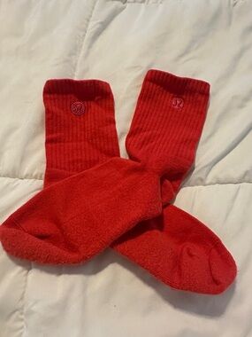 lululemon athletica Red Women's Athletic Crew Socks- XL